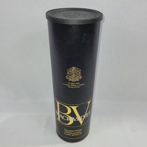 Black Velvet Vintage Canadian Whisky Canister 12.5" Bottle Tube 1.14 L Holder
